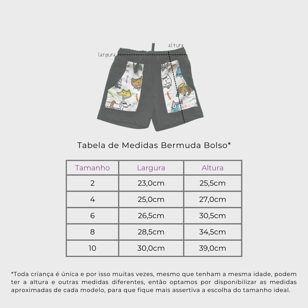 Bermuda Bolso PETS