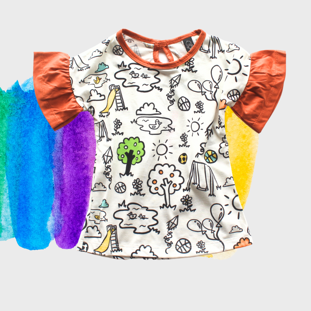 Blusa Frufru DIA DE BRINCAR