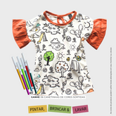 Blusa Frufru DIA DE BRINCAR