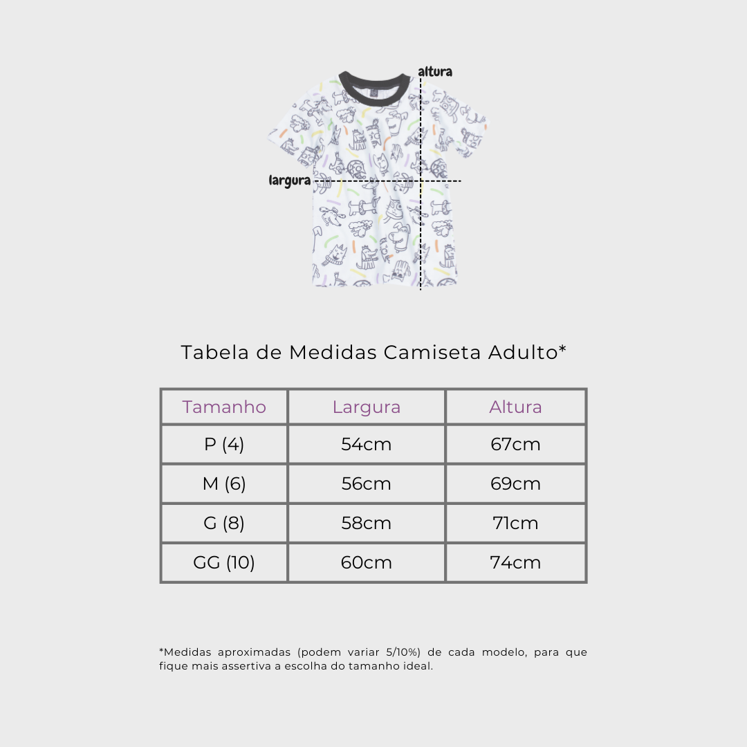 Camiseta Adulto Pets
