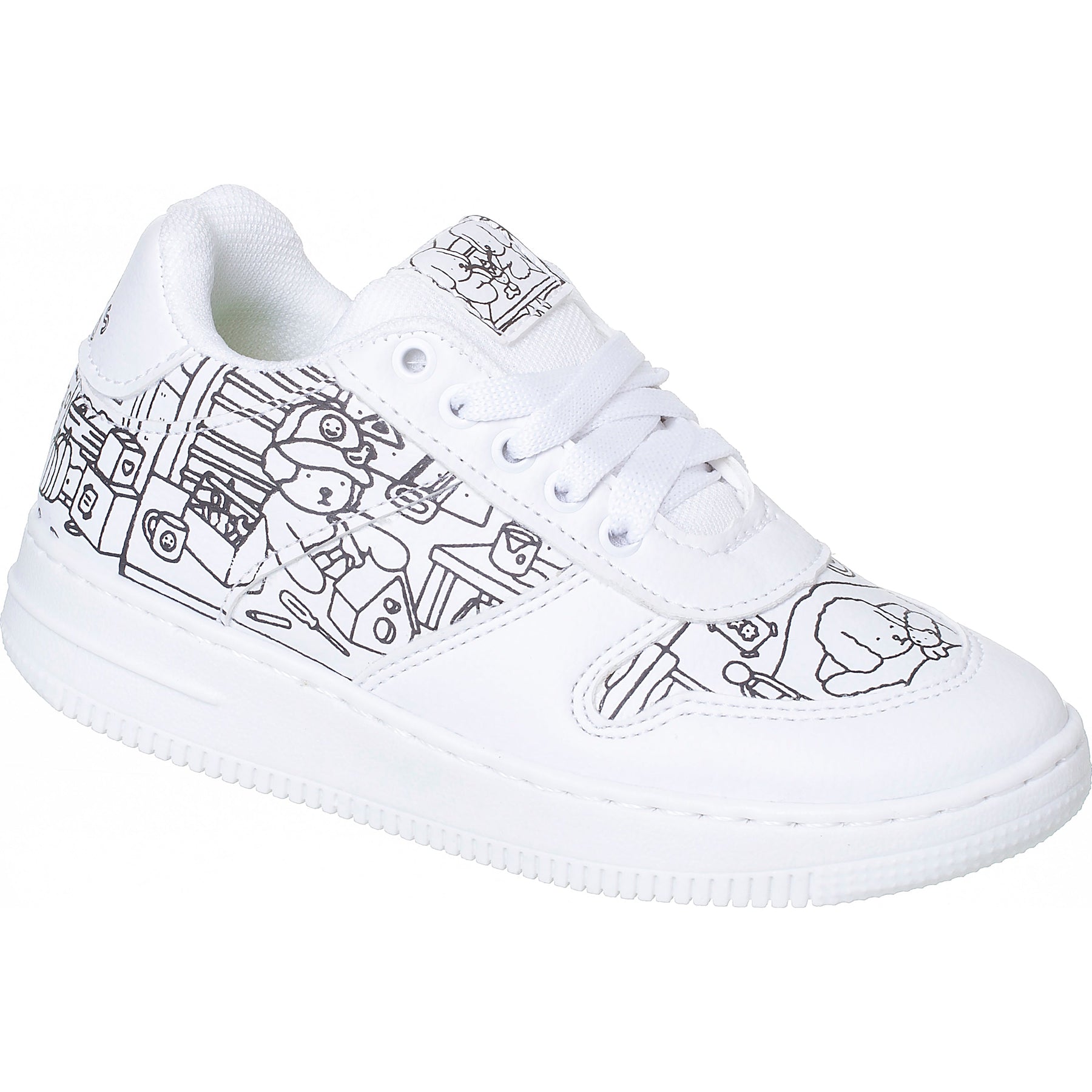 Tênis Infantil De Colorir + Kit 5 Canetinhas Confortável Original