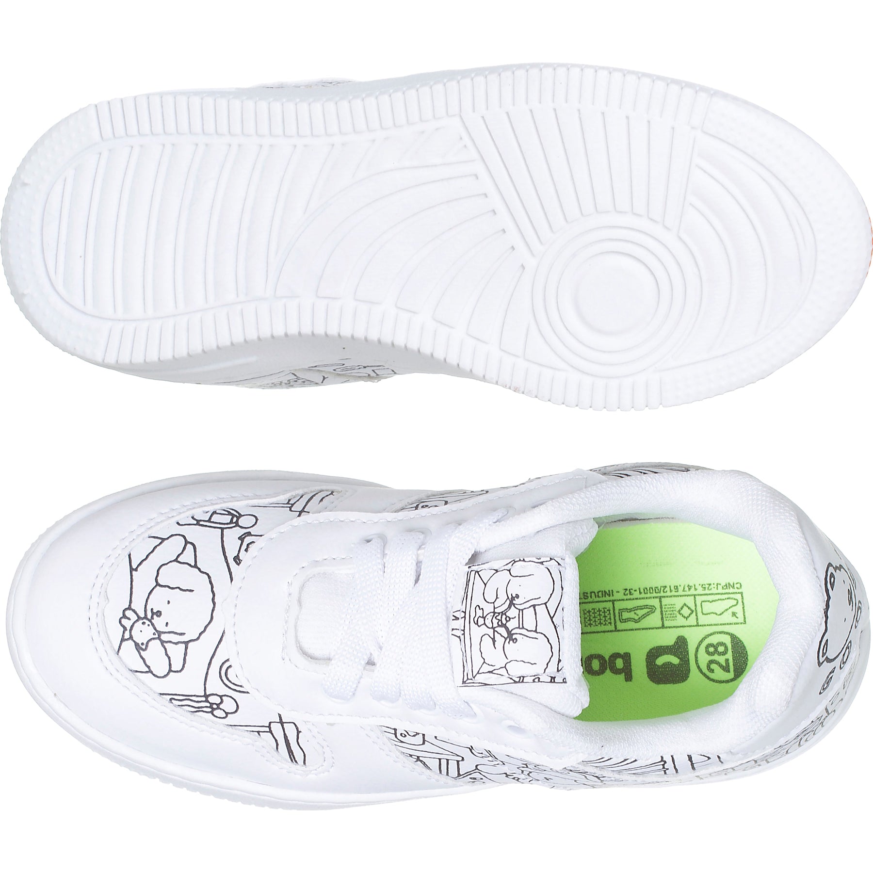 Tênis Infantil De Colorir + Kit 5 Canetinhas Confortável Original